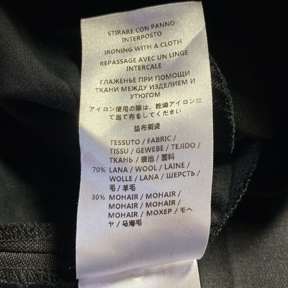 Gucci Uniform Trousers Black Wool Mohair SZ 44 NEW - Picture 11 of 15